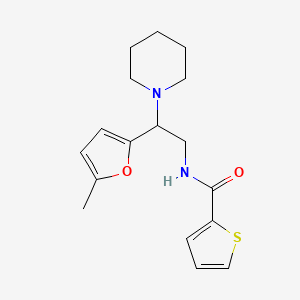 N-[2-(5-methylfuran-2-yl)-2-(piperidin-1-yl)ethyl]thiophene-2-carboxamide