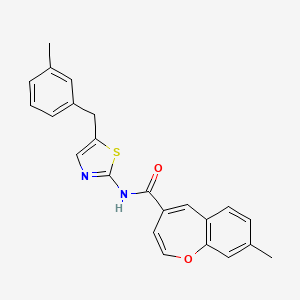 8-methyl-N-[5-(3-methylbenzyl)-1,3-thiazol-2-yl]-1-benzoxepine-4-carboxamide