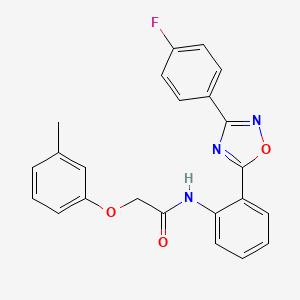 N-{2-[3-(4-fluorophenyl)-1,2,4-oxadiazol-5-yl]phenyl}-2-(3-methylphenoxy)acetamide