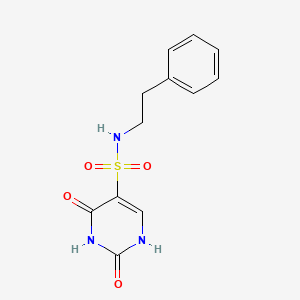 2-hydroxy-6-oxo-N-(2-phenylethyl)-1,6-dihydropyrimidine-5-sulfonamide