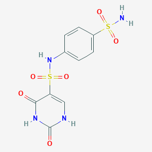 2,4-dioxo-N-(4-sulfamoylphenyl)-1,2,3,4-tetrahydropyrimidine-5-sulfonamide