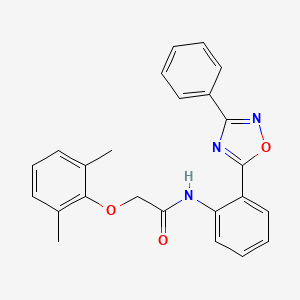 2-(2,6-dimethylphenoxy)-N-[2-(3-phenyl-1,2,4-oxadiazol-5-yl)phenyl]acetamide