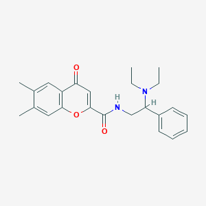 N-[2-(diethylamino)-2-phenylethyl]-6,7-dimethyl-4-oxo-4H-chromene-2-carboxamide