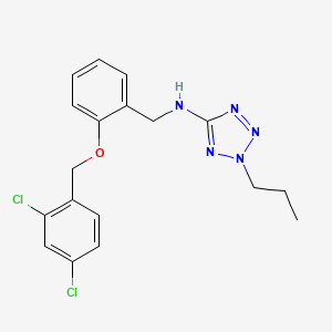 N-{2-[(2,4-dichlorobenzyl)oxy]benzyl}-2-propyl-2H-tetrazol-5-amine