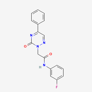 N-(3-fluorophenyl)-2-(3-oxo-5-phenyl-1,2,4-triazin-2(3H)-yl)acetamide