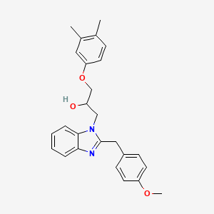 1-(3,4-dimethylphenoxy)-3-[2-(4-methoxybenzyl)-1H-benzimidazol-1-yl]propan-2-ol