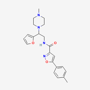 N-[2-(furan-2-yl)-2-(4-methylpiperazin-1-yl)ethyl]-5-(4-methylphenyl)-1,2-oxazole-3-carboxamide