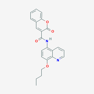 N-(8-butoxyquinolin-5-yl)-2-oxo-2H-chromene-3-carboxamide