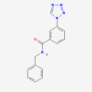 molecular formula C15H13N5O B11311697 N-benzyl-3-(1H-tetrazol-1-yl)benzamide 