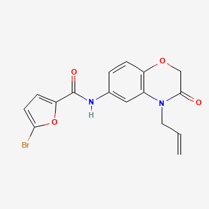 molecular formula C16H13BrN2O4 B11311698 5-bromo-N-[3-oxo-4-(prop-2-en-1-yl)-3,4-dihydro-2H-1,4-benzoxazin-6-yl]furan-2-carboxamide 