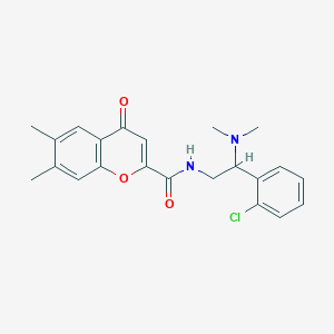 N-[2-(2-chlorophenyl)-2-(dimethylamino)ethyl]-6,7-dimethyl-4-oxo-4H-chromene-2-carboxamide