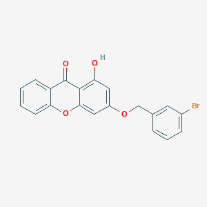 molecular formula C20H13BrO4 B11311803 3-[(3-bromobenzyl)oxy]-1-hydroxy-9H-xanthen-9-one 