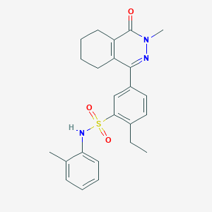 2-ethyl-5-(3-methyl-4-oxo-3,4,5,6,7,8-hexahydrophthalazin-1-yl)-N-(2-methylphenyl)benzenesulfonamide