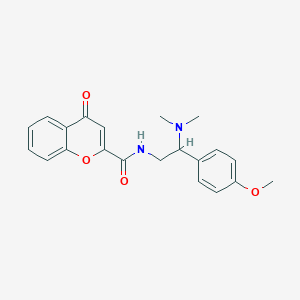 N-[2-(dimethylamino)-2-(4-methoxyphenyl)ethyl]-4-oxo-4H-chromene-2-carboxamide