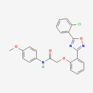 2-{2-[5-(2-chlorophenyl)-1,2,4-oxadiazol-3-yl]phenoxy}-N-(4-methoxyphenyl)acetamide