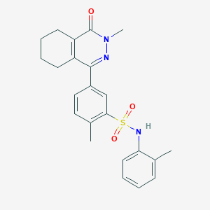 2-methyl-5-(3-methyl-4-oxo-3,4,5,6,7,8-hexahydrophthalazin-1-yl)-N-(2-methylphenyl)benzenesulfonamide