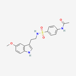 N-(4-{[2-(5-methoxy-1H-indol-3-yl)ethyl]sulfamoyl}phenyl)acetamide