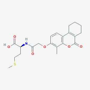 N-{[(4-methyl-6-oxo-7,8,9,10-tetrahydro-6H-benzo[c]chromen-3-yl)oxy]acetyl}-L-methionine