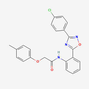 N-{2-[3-(4-chlorophenyl)-1,2,4-oxadiazol-5-yl]phenyl}-2-(4-methylphenoxy)acetamide