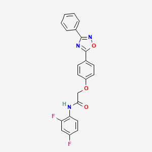 N-(2,4-difluorophenyl)-2-[4-(3-phenyl-1,2,4-oxadiazol-5-yl)phenoxy]acetamide