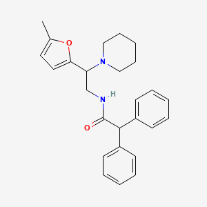 N-[2-(5-methylfuran-2-yl)-2-(piperidin-1-yl)ethyl]-2,2-diphenylacetamide