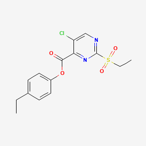 4-Ethylphenyl 5-chloro-2-(ethylsulfonyl)pyrimidine-4-carboxylate