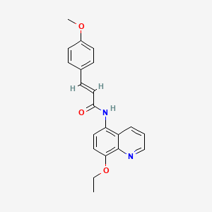 (2E)-N-(8-ethoxyquinolin-5-yl)-3-(4-methoxyphenyl)prop-2-enamide