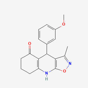 4-(3-Methoxyphenyl)-3-methyl-4,6,7,8-tetrahydro[1,2]oxazolo[5,4-b]quinolin-5-ol