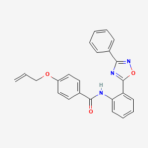 N-[2-(3-phenyl-1,2,4-oxadiazol-5-yl)phenyl]-4-(prop-2-en-1-yloxy)benzamide