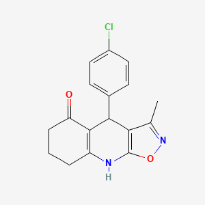 4-(4-chlorophenyl)-3-methyl-4,7,8,9-tetrahydro[1,2]oxazolo[5,4-b]quinolin-5(6H)-one