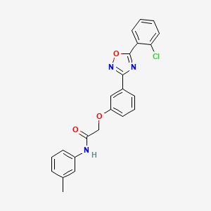 2-{3-[5-(2-chlorophenyl)-1,2,4-oxadiazol-3-yl]phenoxy}-N-(3-methylphenyl)acetamide