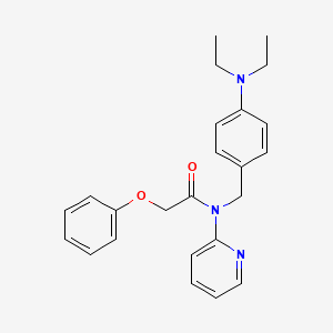 N-[4-(diethylamino)benzyl]-2-phenoxy-N-(pyridin-2-yl)acetamide