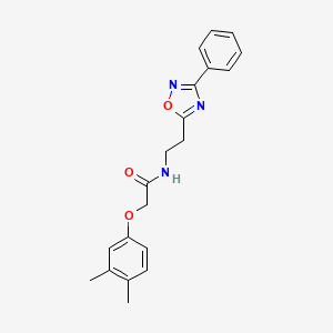 2-(3,4-dimethylphenoxy)-N-[2-(3-phenyl-1,2,4-oxadiazol-5-yl)ethyl]acetamide