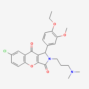 7-Chloro-2-[3-(dimethylamino)propyl]-1-(4-ethoxy-3-methoxyphenyl)-1,2-dihydrochromeno[2,3-c]pyrrole-3,9-dione