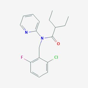 N-(2-chloro-6-fluorobenzyl)-2-ethyl-N-(pyridin-2-yl)butanamide