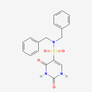 N,N-dibenzyl-2-hydroxy-6-oxo-1,6-dihydropyrimidine-5-sulfonamide