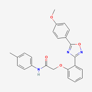 2-{2-[5-(4-methoxyphenyl)-1,2,4-oxadiazol-3-yl]phenoxy}-N-(4-methylphenyl)acetamide