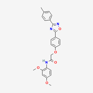 N-(2,4-dimethoxyphenyl)-2-{4-[3-(4-methylphenyl)-1,2,4-oxadiazol-5-yl]phenoxy}acetamide