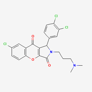 7-Chloro-1-(3,4-dichlorophenyl)-2-[3-(dimethylamino)propyl]-1,2-dihydrochromeno[2,3-c]pyrrole-3,9-dione