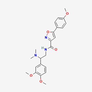 N-[2-(3,4-dimethoxyphenyl)-2-(dimethylamino)ethyl]-5-(4-methoxyphenyl)-1,2-oxazole-3-carboxamide