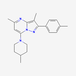 3,5-Dimethyl-2-(4-methylphenyl)-7-(4-methylpiperidin-1-yl)pyrazolo[1,5-a]pyrimidine