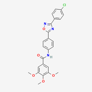 N-{4-[3-(4-chlorophenyl)-1,2,4-oxadiazol-5-yl]phenyl}-3,4,5-trimethoxybenzamide