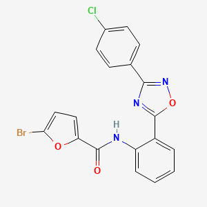 5-bromo-N-{2-[3-(4-chlorophenyl)-1,2,4-oxadiazol-5-yl]phenyl}furan-2-carboxamide