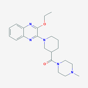 [1-(3-Ethoxyquinoxalin-2-yl)piperidin-3-yl](4-methylpiperazin-1-yl)methanone