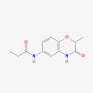 N-(2-methyl-3-oxo-3,4-dihydro-2H-1,4-benzoxazin-6-yl)propanamide