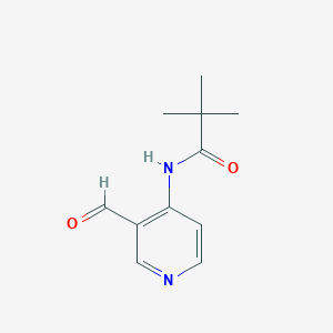 molecular formula C11H14N2O2 B113126 N-(3-甲酰基吡啶-4-基)-2,2-二甲基丙酰胺 CAS No. 86847-71-4