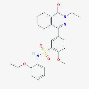 N-(2-ethoxyphenyl)-5-(3-ethyl-4-oxo-3,4,5,6,7,8-hexahydrophthalazin-1-yl)-2-methoxybenzenesulfonamide