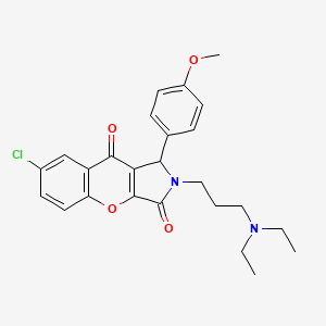 7-Chloro-2-[3-(diethylamino)propyl]-1-(4-methoxyphenyl)-1,2-dihydrochromeno[2,3-c]pyrrole-3,9-dione