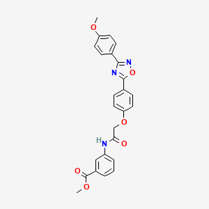 Methyl 3-[({4-[3-(4-methoxyphenyl)-1,2,4-oxadiazol-5-yl]phenoxy}acetyl)amino]benzoate