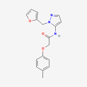 N-[1-(furan-2-ylmethyl)-1H-pyrazol-5-yl]-2-(4-methylphenoxy)acetamide